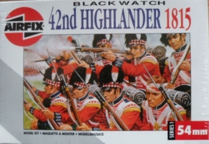 AIRFIX 54mm 01552 42nd HIGHLANDER BLACK WATCH 1815
